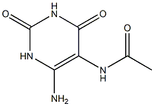 6-amino-2,4-dioxo-1,2,3,4-tetrahydropyrimidin-5-yl(methyl)formamide Struktur