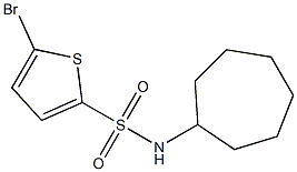 5-bromo-N-cycloheptyl-2-thiophenesulfonamide Struktur