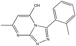 7-methyl-3-(2-methylphenyl)[1,2,4]triazolo[4,3-a]pyrimidin-5-ol Struktur