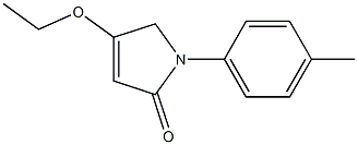 4-ethoxy-1-(4-methylphenyl)-1,5-dihydro-2H-pyrrol-2-one Struktur