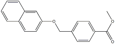 methyl 4-[(2-naphthyloxy)methyl]benzoate Struktur