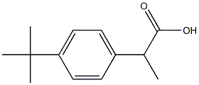 2-(4-tert-butylphenyl)propanoic acid Struktur