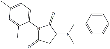 3-[benzyl(methyl)amino]-1-(2,4-dimethylphenyl)-2,5-pyrrolidinedione Struktur