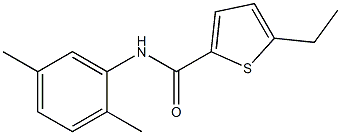 N-(2,5-dimethylphenyl)-5-ethyl-2-thiophenecarboxamide Struktur