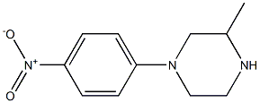 1-{4-nitrophenyl}-3-methylpiperazine Struktur