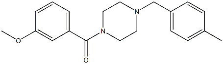 1-(3-methoxybenzoyl)-4-(4-methylbenzyl)piperazine Struktur