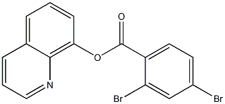 8-quinolinyl 2,4-dibromobenzoate Struktur