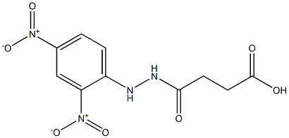 4-(2-{2,4-bisnitrophenyl}hydrazino)-4-oxobutanoic acid Struktur