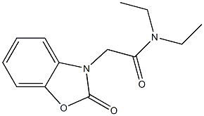 N,N-diethyl-2-(2-oxo-1,3-benzoxazol-3(2H)-yl)acetamide Struktur