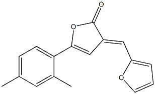 5-(2,4-dimethylphenyl)-3-(2-furylmethylene)-2(3H)-furanone Struktur