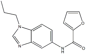 N-(1-propyl-1H-benzimidazol-5-yl)-2-furamide Struktur