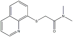 N,N-dimethyl-2-(8-quinolinylsulfanyl)acetamide Struktur