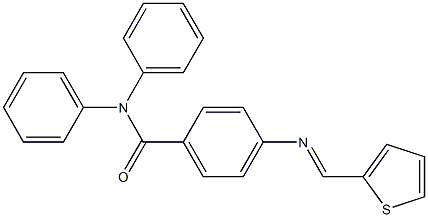 N,N-diphenyl-4-[(2-thienylmethylene)amino]benzamide Struktur