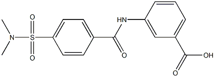 3-({4-[(dimethylamino)sulfonyl]benzoyl}amino)benzoic acid Struktur