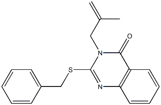 2-(benzylsulfanyl)-3-(2-methyl-2-propenyl)-4(3H)-quinazolinone Struktur