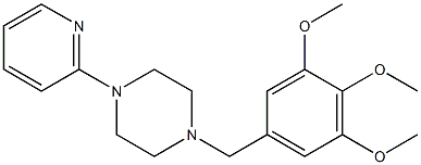 1-(2-pyridinyl)-4-(3,4,5-trimethoxybenzyl)piperazine Struktur