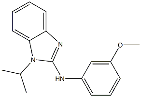 N-(1-isopropyl-1H-benzimidazol-2-yl)-N-(3-methoxyphenyl)amine Struktur