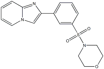 2-[3-(4-morpholinylsulfonyl)phenyl]imidazo[1,2-a]pyridine Struktur