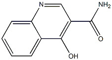 4-hydroxy-3-quinolinecarboxamide Struktur