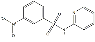 3-nitro-N-(3-methyl-2-pyridinyl)benzenesulfonamide Struktur