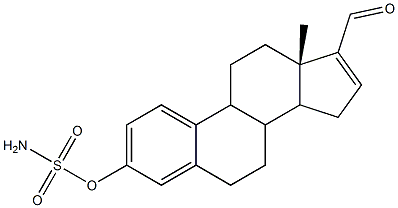 17-formylestra-1(10),2,4,16-tetraen-3-yl sulfamate Struktur