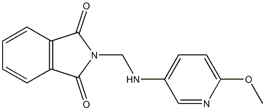 2-{[(6-methoxy-3-pyridinyl)amino]methyl}-1H-isoindole-1,3(2H)-dione Struktur