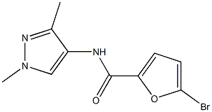 5-bromo-N-(1,3-dimethyl-1H-pyrazol-4-yl)-2-furamide Struktur