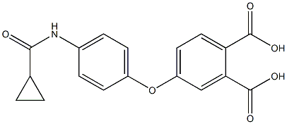 4-{4-[(cyclopropylcarbonyl)amino]phenoxy}phthalic acid Struktur