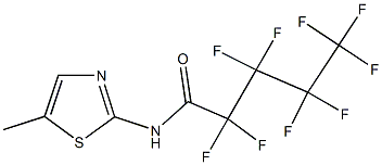 2,2,3,3,4,4,5,5,5-nonafluoro-N-(5-methyl-1,3-thiazol-2-yl)pentanamide Struktur