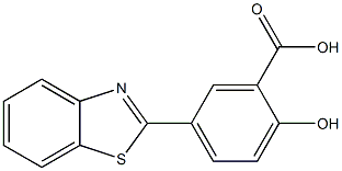 5-(1,3-benzothiazol-2-yl)-2-hydroxybenzoic acid Struktur