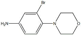 3-bromo-4-morpholin-4-ylaniline Struktur