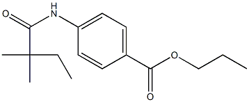 propyl 4-[(2,2-dimethylbutanoyl)amino]benzoate Struktur