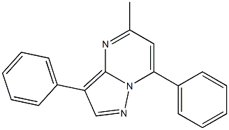 5-methyl-3,7-diphenylpyrazolo[1,5-a]pyrimidine Struktur