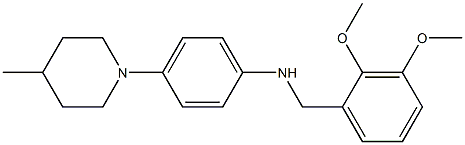 N-(2,3-dimethoxybenzyl)-N-[4-(4-methyl-1-piperidinyl)phenyl]amine Struktur