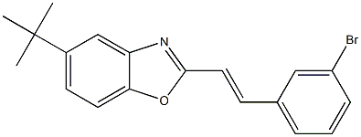 2-[2-(3-bromophenyl)vinyl]-5-tert-butyl-1,3-benzoxazole Struktur