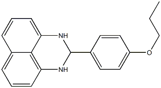 2-(4-propoxyphenyl)-2,3-dihydro-1H-perimidine Struktur