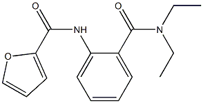 N-{2-[(diethylamino)carbonyl]phenyl}-2-furamide Struktur