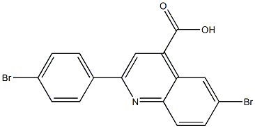 6-bromo-2-(4-bromophenyl)-4-quinolinecarboxylic acid Struktur