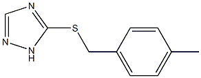 5-[(4-methylbenzyl)sulfanyl]-1H-1,2,4-triazole Struktur