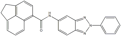 N-(2-phenyl-2H-1,2,3-benzotriazol-5-yl)-1,2-dihydro-5-acenaphthylenecarboxamide Struktur