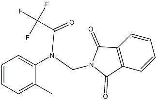 N-[(1,3-dioxo-1,3-dihydro-2H-isoindol-2-yl)methyl]-2,2,2-trifluoro-N-(2-methylphenyl)acetamide Struktur