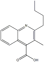 2-butyl-3-methylquinoline-4-carboxylic acid Struktur