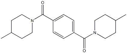 (4-methyl-1-piperidinyl){4-[(4-methyl-1-piperidinyl)carbonyl]phenyl}methanone Struktur