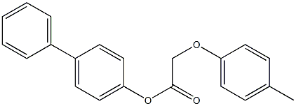 [1,1'-biphenyl]-4-yl 2-(4-methylphenoxy)acetate Struktur