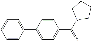 [1,1'-biphenyl]-4-yl(1-pyrrolidinyl)methanone Struktur