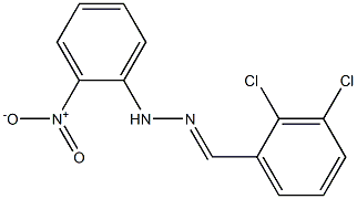 2,3-dichlorobenzaldehyde N-(2-nitrophenyl)hydrazone Struktur