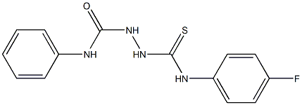 2-[(4-fluoroanilino)carbothioyl]-N-phenyl-1-hydrazinecarboxamide Struktur