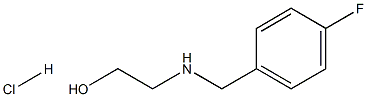 2-[(4-fluorobenzyl)amino]-1-ethanol hydrochloride Struktur