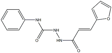 2-[(E)-3-(2-furyl)-2-propenoyl]-N-phenyl-1-hydrazinecarboxamide Struktur