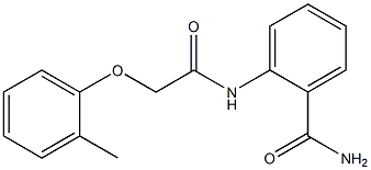 2-{[2-(2-methylphenoxy)acetyl]amino}benzamide Struktur